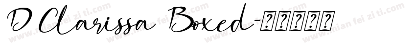 D Clarissa Boxed字体转换
